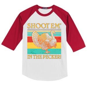 Shoot Em In the Pecker Kids Colorblock Raglan Jersey