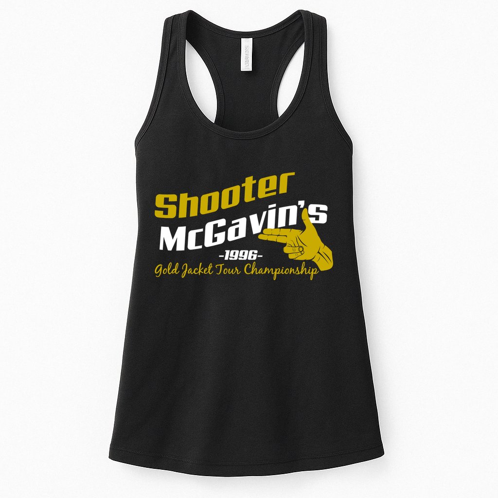 Shooter McGavin's Golden Jacket Tour Championship Womens Tank Top