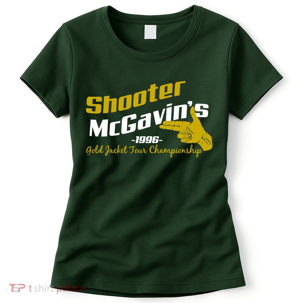Shooter McGavin's Golden Jacket Tour Championship Womens T-Shirt