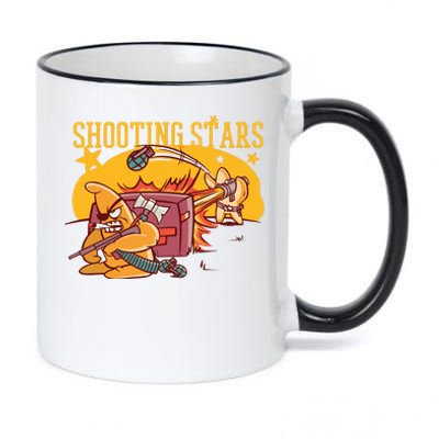 Shooting Stars Pun 11oz Black Color Changing Mug