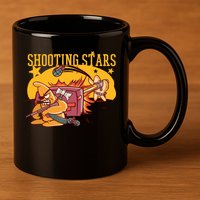 Shooting Stars Pun 11oz C Handle Ceramic Mug