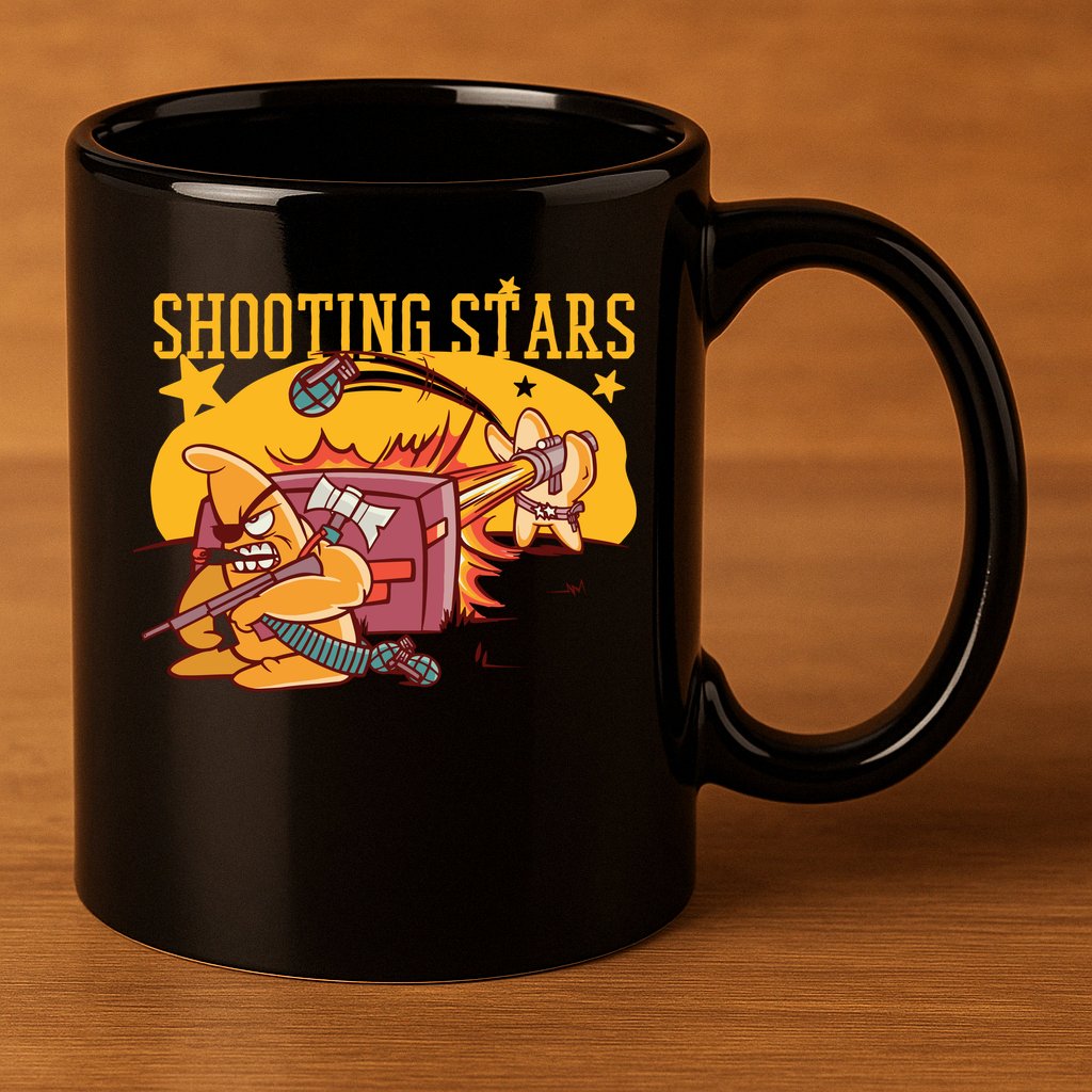 Shooting Stars Pun 11oz C Handle Ceramic Mug