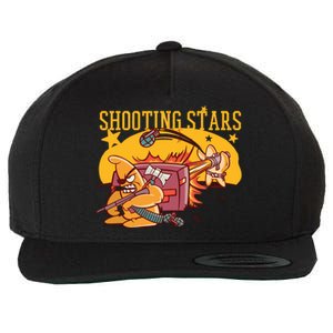 Shooting Stars Pun Wool Snapback Cap