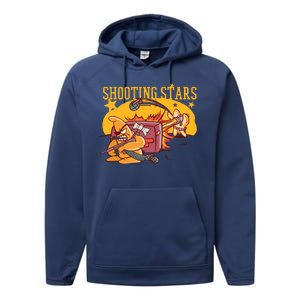 Shooting Stars Pun Performance Fleece Hoodie