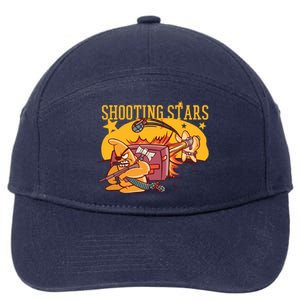 Shooting Stars Pun 7-Panel Snapback Hat