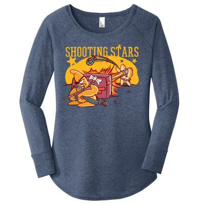 Shooting Stars Pun Women's Perfect Tri Tunic Long Sleeve Shirt