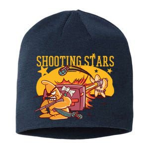 Shooting Stars Pun Sustainable Beanie