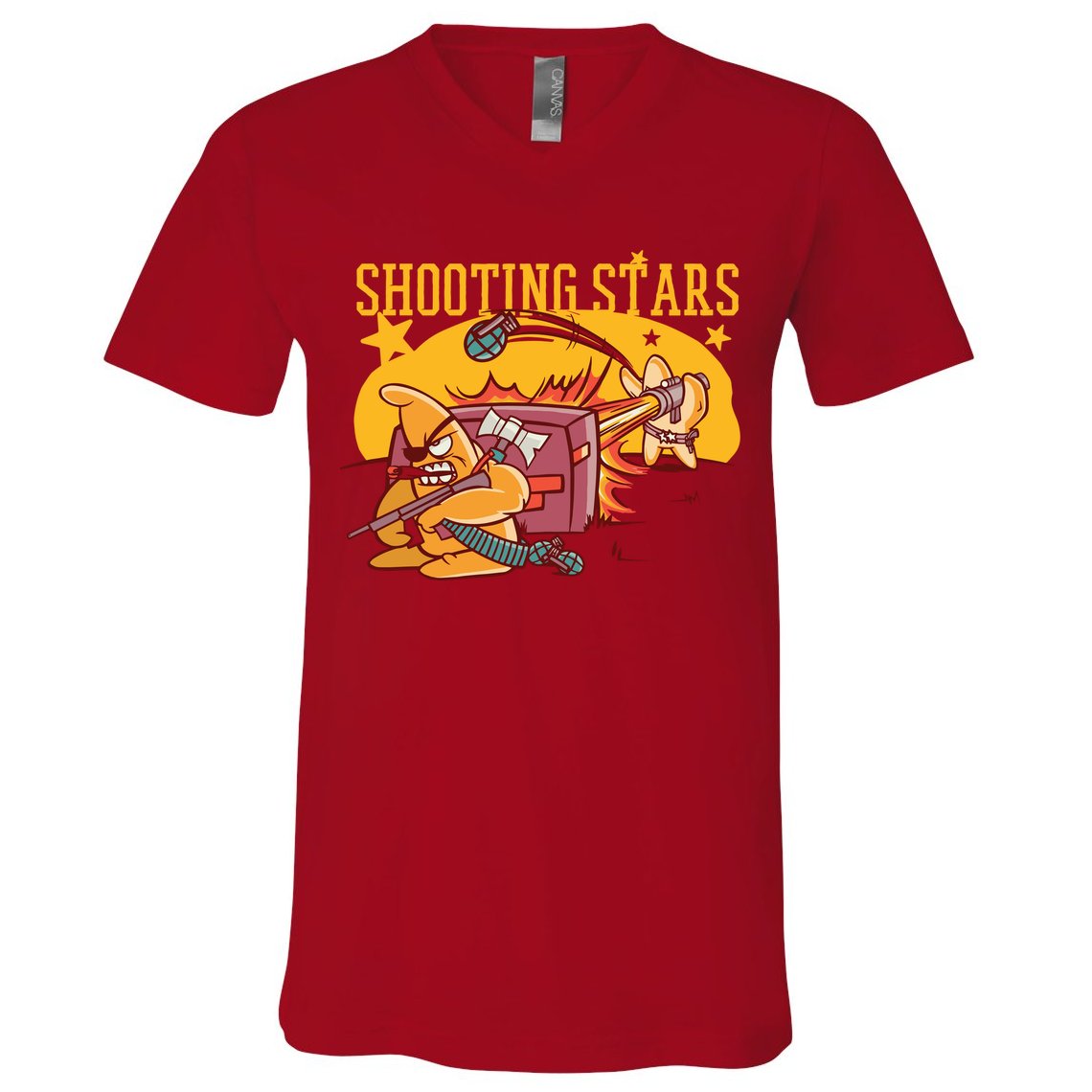 Shooting Stars Pun V-Neck T-Shirt