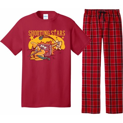 Shooting Stars Pun Pajama Set