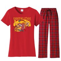 Shooting Stars Pun Women's Flannel Pajama Set