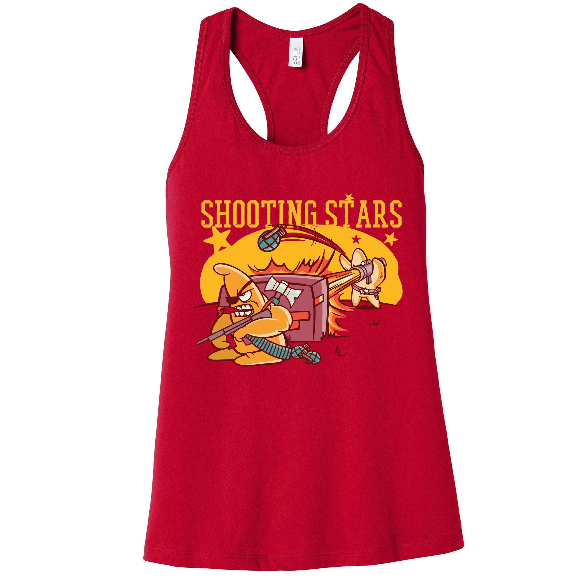 Shooting Stars Pun Womens Tank Top