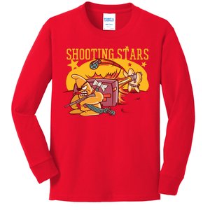 Shooting Stars Pun Kids Long Sleeve Shirt