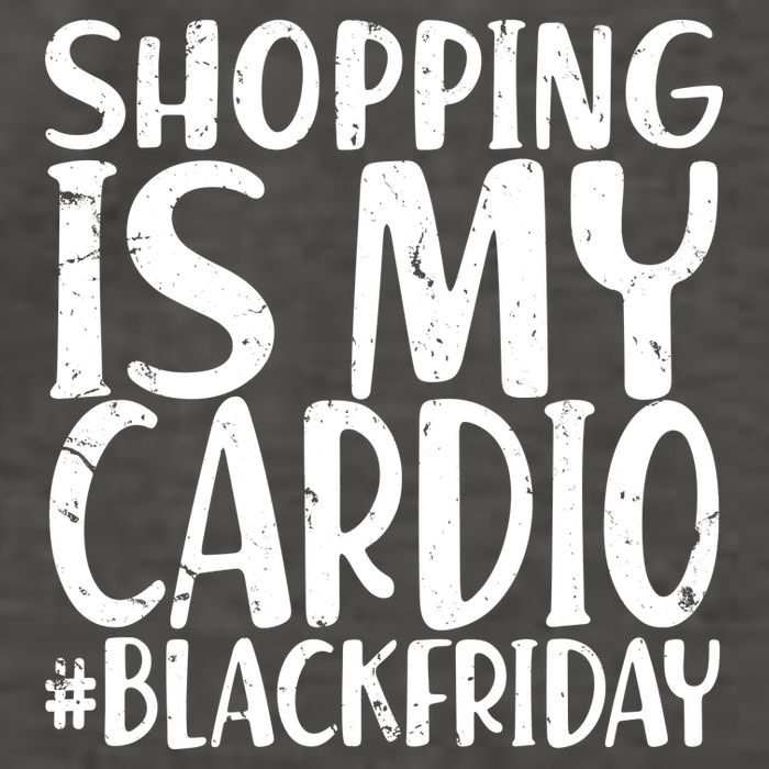 Shopping Is My Cardio Black Friday Vector Backpack
