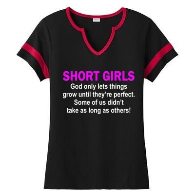 Short Girls Are Perfect Ladies Halftime Notch Neck Tee