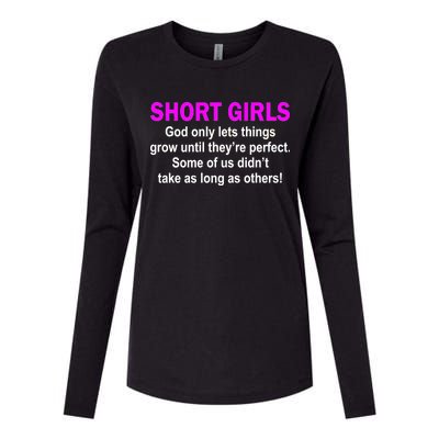 Short Girls Are Perfect Womens Cotton Relaxed Long Sleeve T-Shirt