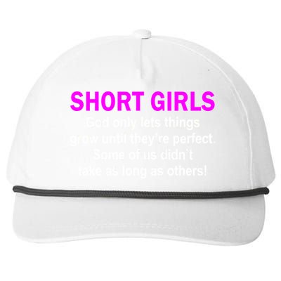 Short Girls Are Perfect Snapback Five-Panel Rope Hat