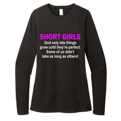 Short Girls Are Perfect Womens CVC Long Sleeve Shirt