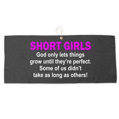 Short Girls Are Perfect Large Microfiber Waffle Golf Towel