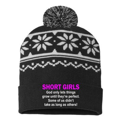 Short Girls Are Perfect USA-Made Snowflake Beanie