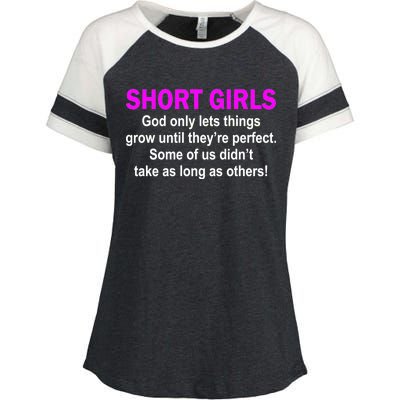 Short Girls Are Perfect Enza Ladies Jersey Colorblock Tee