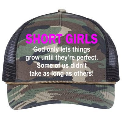 Short Girls Are Perfect Retro Rope Trucker Hat Cap