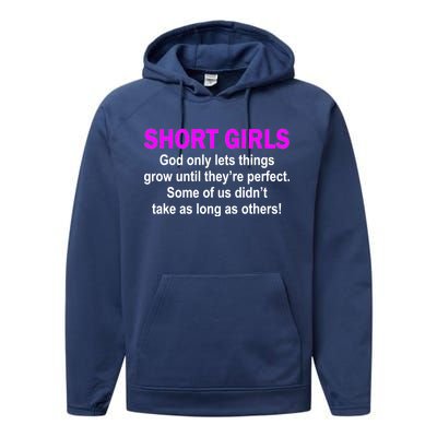 Short Girls Are Perfect Performance Fleece Hoodie