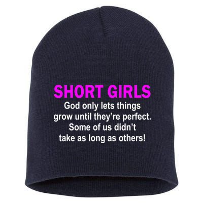 Short Girls Are Perfect Short Acrylic Beanie