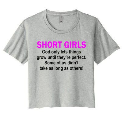 Short Girls Are Perfect Women's Crop Top Tee