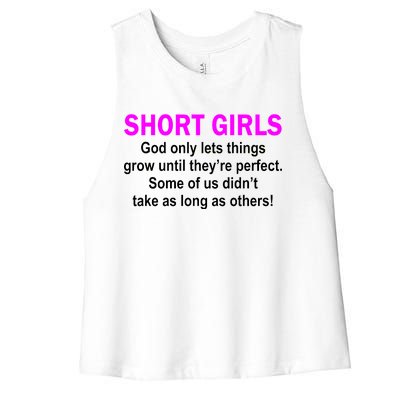 Short Girls Are Perfect Women's Racerback Cropped Tank