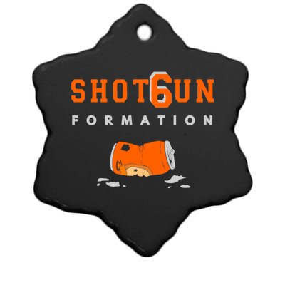 Shotgun Formation Cleveland Football Ceramic Star Ornament