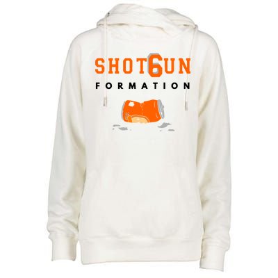 Shotgun Formation Cleveland Football Womens Funnel Neck Pullover Hood