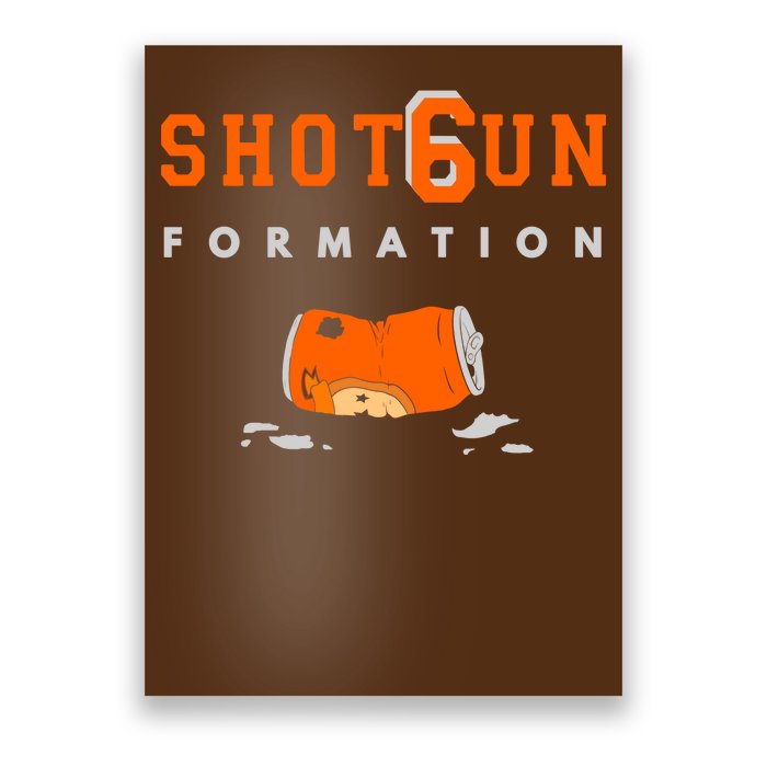 Shotgun Formation Cleveland Football Poster