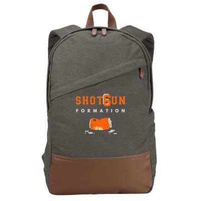 Shotgun Formation Cleveland Football Cotton Canvas Backpack