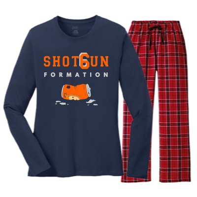 Shotgun Formation Cleveland Football Women's Long Sleeve Flannel Pajama Set 