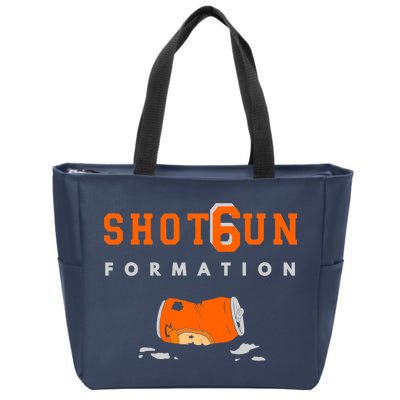 Shotgun Formation Cleveland Football Zip Tote Bag