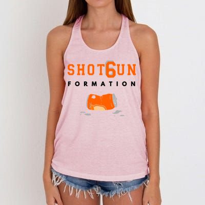 Shotgun Formation Cleveland Football Women's Knotted Racerback Tank