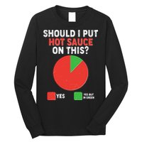 Should I Put Hot Sauce On This Pie Chart Long Sleeve Shirt