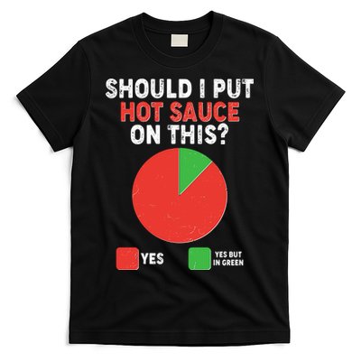 Should I Put Hot Sauce On This Pie Chart T-Shirt