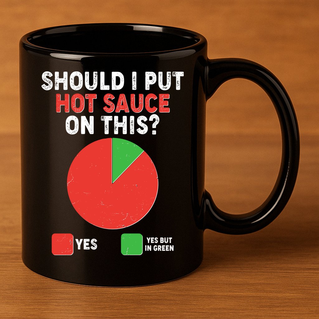 Should I Put Hot Sauce On This Pie Chart 11oz C Handle Ceramic Mug