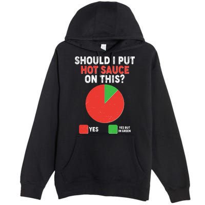 Should I Put Hot Sauce On This Pie Chart Premium Pullover Hoodie