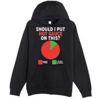 Should I Put Hot Sauce On This Pie Chart Premium Pullover Hoodie