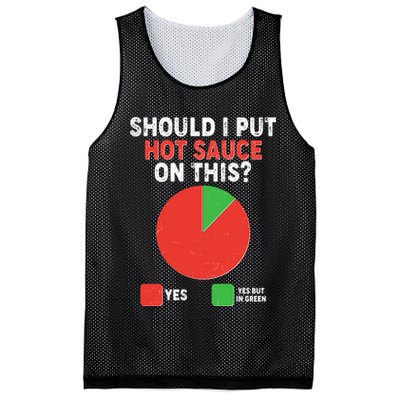 Should I Put Hot Sauce On This Pie Chart Mesh Reversible Basketball Jersey Tank