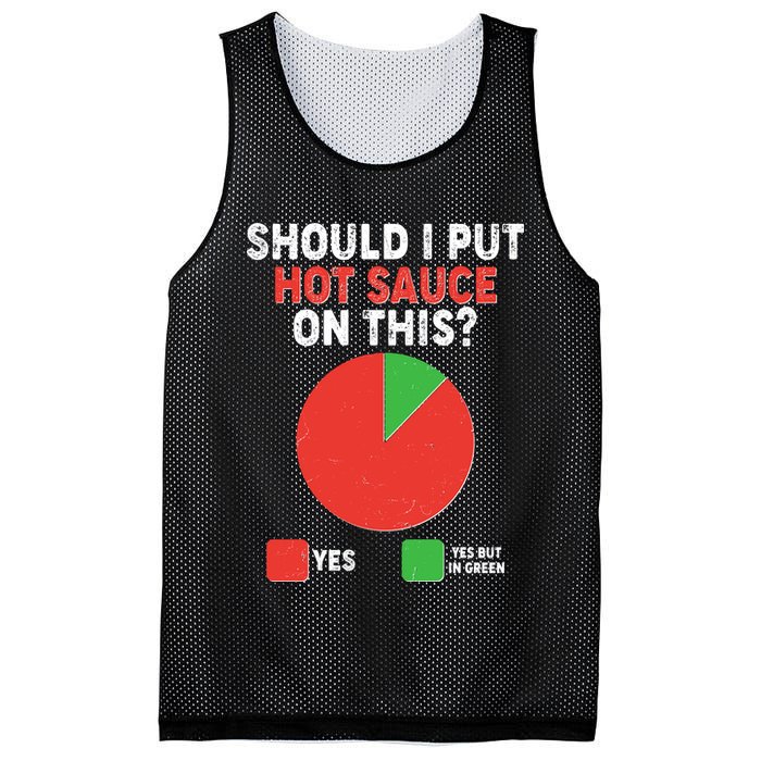 Should I Put Hot Sauce On This Pie Chart Mesh Reversible Basketball Jersey Tank