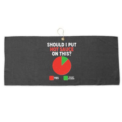 Should I Put Hot Sauce On This Pie Chart Large Microfiber Waffle Golf Towel
