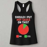 Should I Put Hot Sauce On This Pie Chart Womens Tank Top