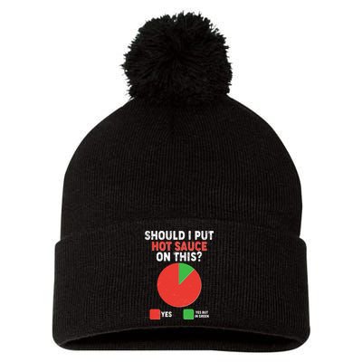 Should I Put Hot Sauce On This Pie Chart Pom Pom 12in Knit Beanie
