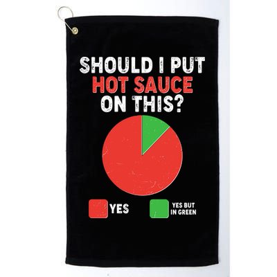 Should I Put Hot Sauce On This Pie Chart Golf Towel