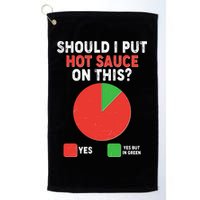 Should I Put Hot Sauce On This Pie Chart Golf Towel
