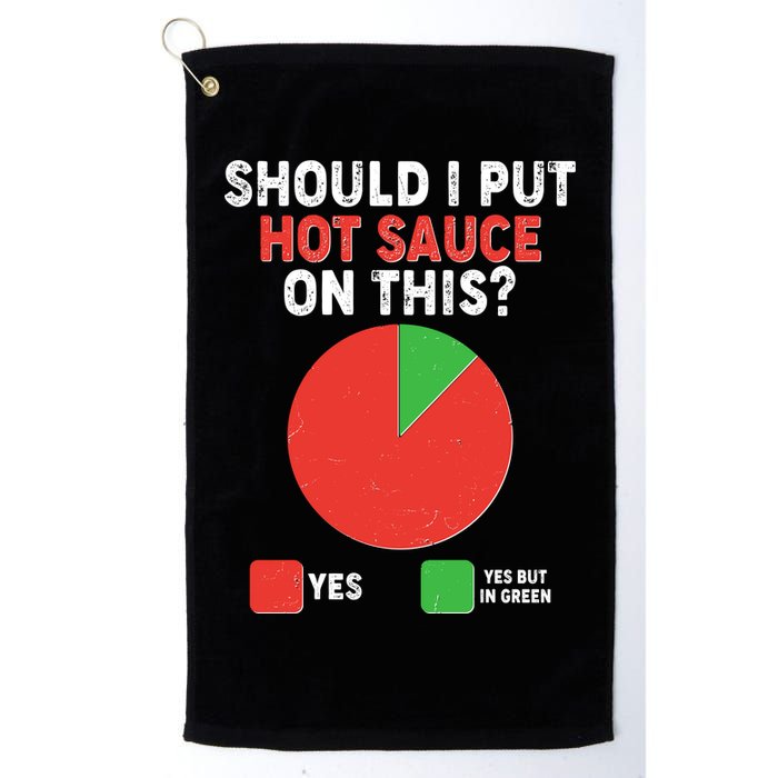 Should I Put Hot Sauce On This Pie Chart Golf Towel