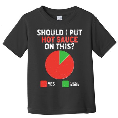 Should I Put Hot Sauce On This Pie Chart Toddler T-Shirt